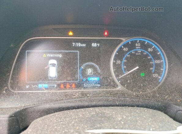1N4BZ1CVXNC556498 2022 NISSAN LEAF Blue ხელსაწყოთა პანელის ხედი