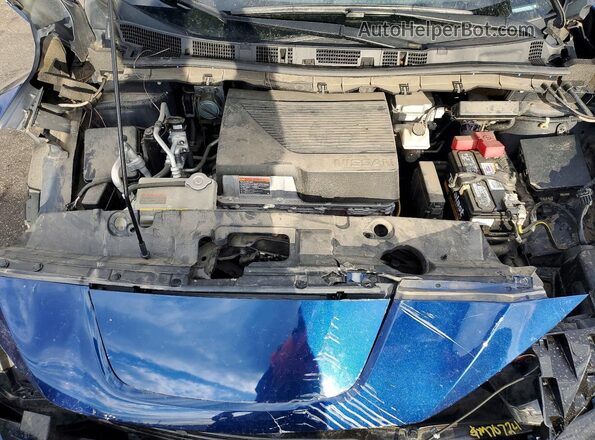 1N4BZ1CVXNC556498 2022 NISSAN LEAF Blue უკანა სალონის ხედი