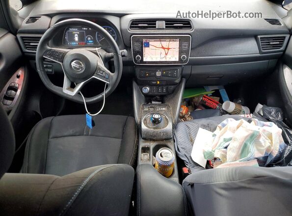1N4BZ1CVXNC556498 2022 NISSAN LEAF Blue წინა პანელის ხედი