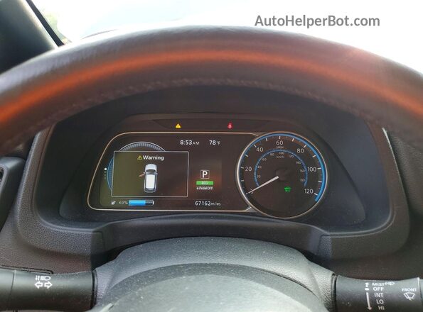 1N4BZ1DP7LC311493 2020 NISSAN LEAF Серый Вид щитка приборов