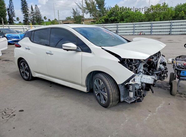 1N4BZ1DP8LC307078 2020 NISSAN LEAF White წინა მარჯვენა