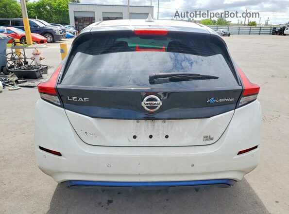 1N4BZ1DP8LC307078 2020 NISSAN LEAF White უკანა ხედი