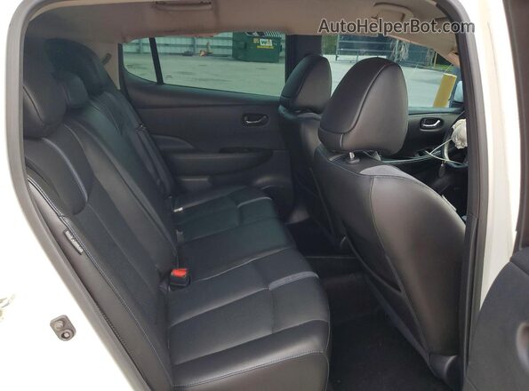 1N4BZ1DP8LC307078 2020 NISSAN LEAF White უკანა სავარძლების ხედი