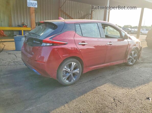 1N4BZ1DV7NC550270 2022 NISSAN LEAF Burgundy უკანა მარჯვენა