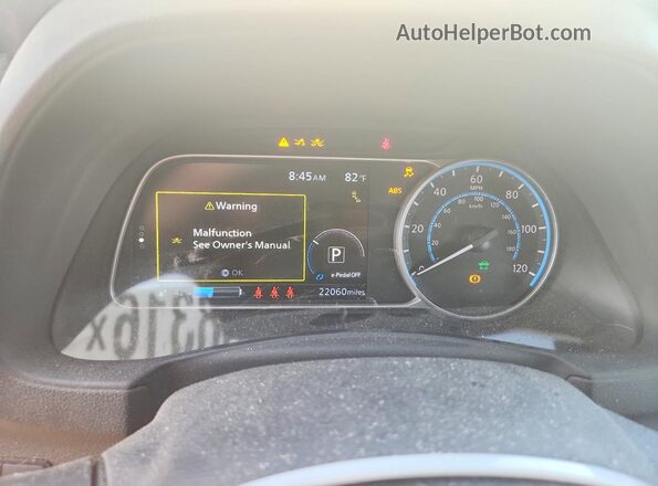1N4CZ1CV1PC562892 2023 NISSAN LEAF Белый Вид щитка приборов