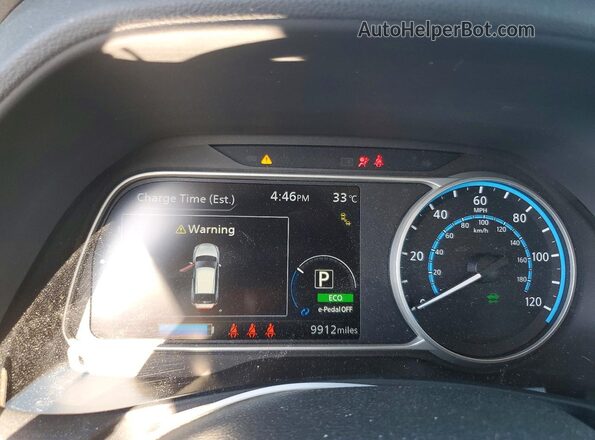 1N4CZ1CV2SC560903 2025 NISSAN LEAF Blue Սարքավորումների վահանակի տեսք