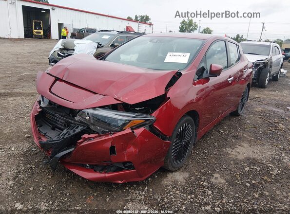1N4CZ1CV3PC555961 2023 NISSAN LEAF Бордовый Передняя левая четверть