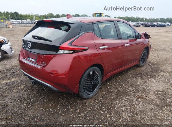 1N4CZ1CV3PC555961 2023 NISSAN LEAF Бордовый Задняя правая четверть