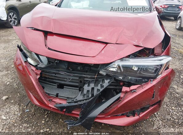 1N4CZ1CV3PC555961 2023 NISSAN LEAF Бордовый Вид спереди
