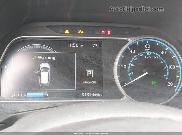 1N4CZ1CV3PC555961 2023 NISSAN LEAF Бордовый Вид задних сидений