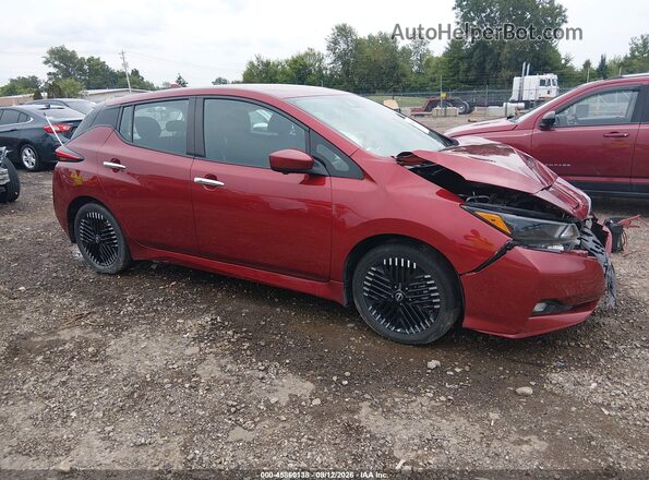 1N4CZ1CV3PC555961 2023 NISSAN LEAF Бордовый Панорамный вид салона 360°