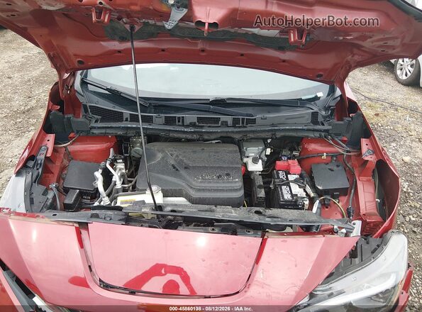 1N4CZ1CV3PC555961 2023 NISSAN LEAF Бордовый Вид сзади