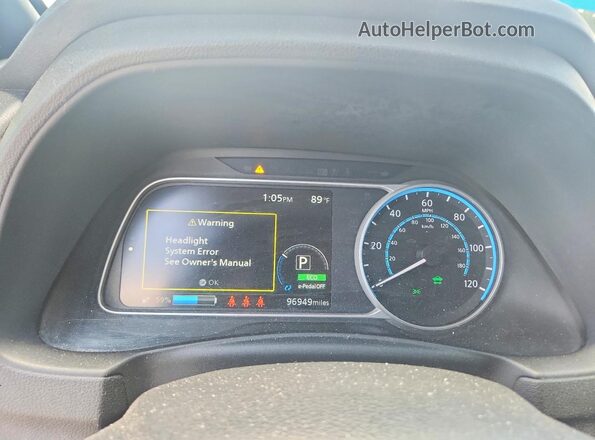 1N4CZ1CV8RC553108 2024 NISSAN LEAF Белый Вид щитка приборов