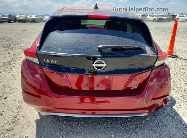 1N4CZ1CV9SC566651 2025 NISSAN LEAF Красный Вид сзади