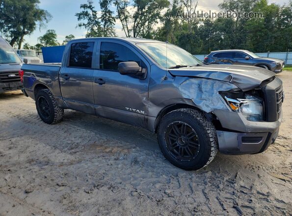 1N6AA1EC4MN505118 2021 NISSAN TITAN Gray Front right