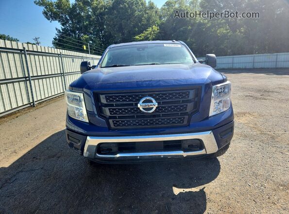 1N6AA1ED2MN505482 2021 NISSAN TITAN Синий Вид спереди