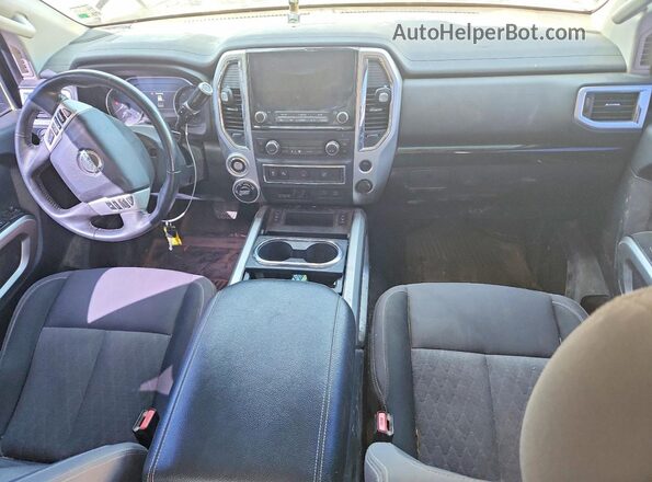 1N6AA1ED2MN505482 2021 NISSAN TITAN Синий Вид панели приборов