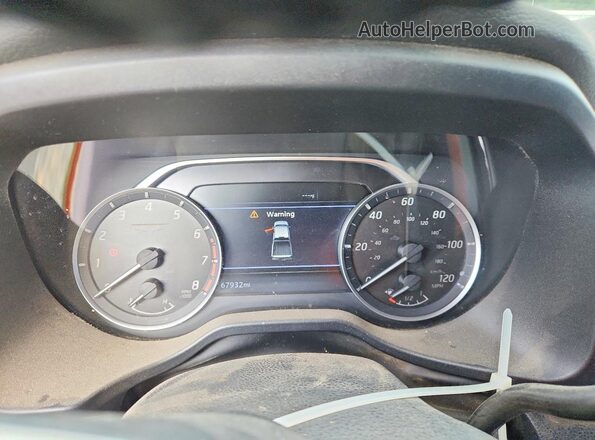 1N6AA1ED2MN505482 2021 NISSAN TITAN Синий Вид щитка приборов