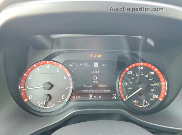 1N6AA1ED5MN526407 2021 NISSAN TITAN Gray Вид щитка приладів