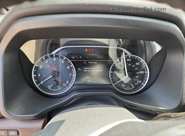 1N6AA1ED8RN109001 2024 NISSAN TITAN Black ხელსაწყოთა პანელის ხედი