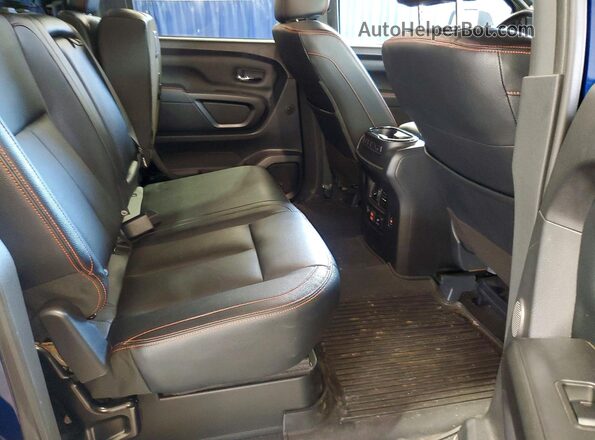 1N6AA1ED9NN105260 2022 NISSAN TITAN Blue Vista de los asientos traseros