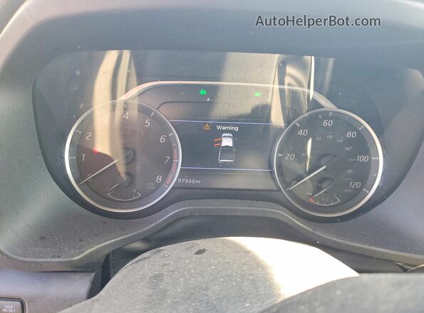 1N6AA1EEXMN528582 2021 NISSAN TITAN White Instrument cluster view