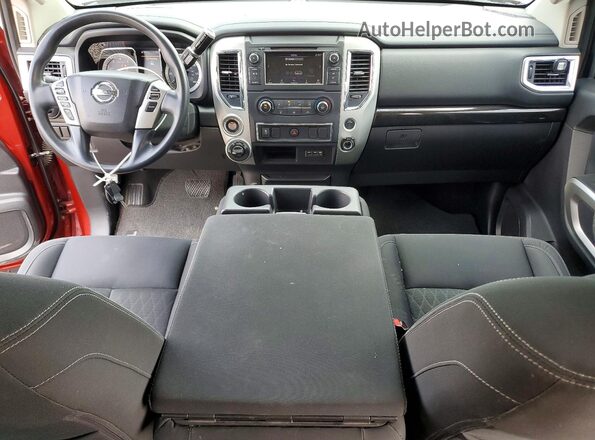 1N6AA1EJ0KN516239 2019 NISSAN TITAN Red Vista del salpicadero