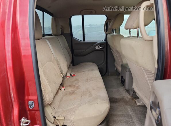 1N6AD0EV4HN746721 2017 NISSAN FRONTIER Red Vista de los asientos traseros