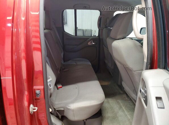 1N6AD0EV8GN793913 2016 NISSAN FRONTIER Maroon Rear seats view
