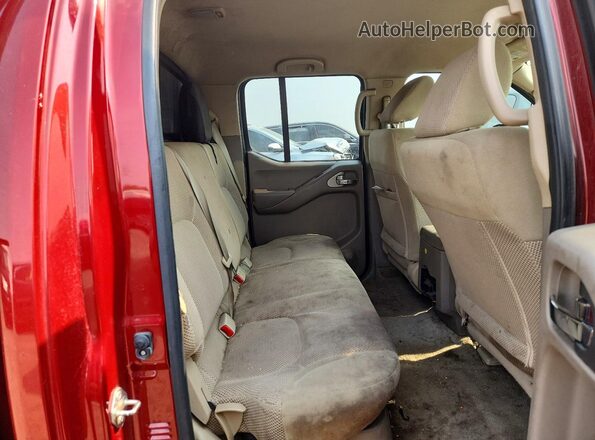 1N6AD0FV5GN772709 2016 NISSAN FRONTIER Red Rear seats view