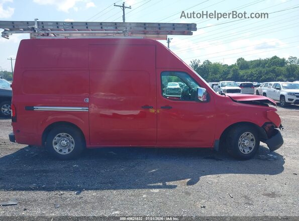 1N6AF0LY5GN800632 2016 NISSAN NV CARGO NV2500 HD Red Вид задньої частини салону