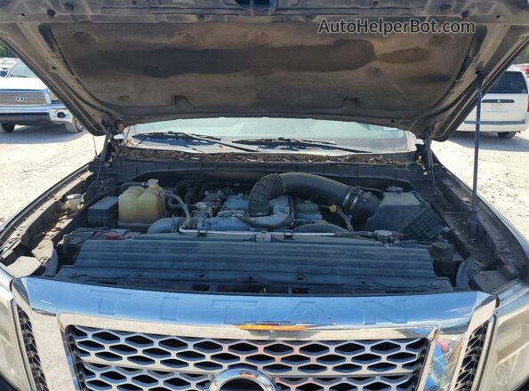 1N6BA1F20GN503722 2016 NISSAN TITAN Black Widok komory silnika