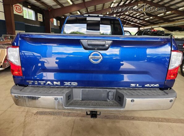 1N6BA1F40GN504936 2016 NISSAN TITAN Синий Вид подкапотного пространства
