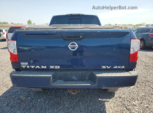 1N6BA1F42JN523866 2018 NISSAN TITAN Синий Вид сзади
