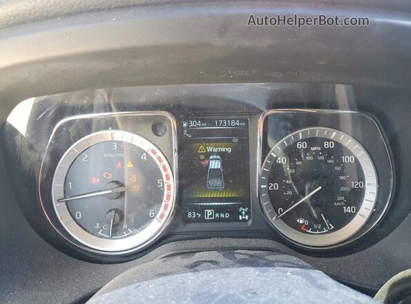 1N6BA1F45GN517052 2016 NISSAN TITAN Burgundy Widok zestawu wskaźników