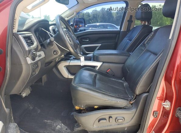 1N6BA1F45GN517052 2016 NISSAN TITAN Burgundy Widok wnętrza z przodu