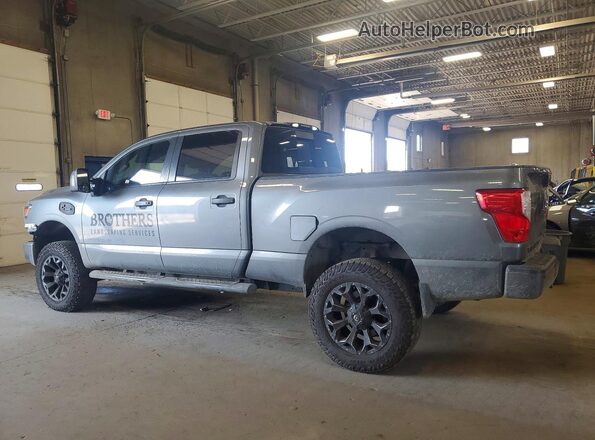 1N6BA1F45JN524882 2018 NISSAN TITAN Gray Trasero izquierdo