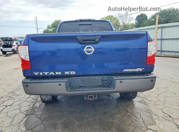1N6BA1F47GN503122 2016 NISSAN TITAN Blue Вид ззаду