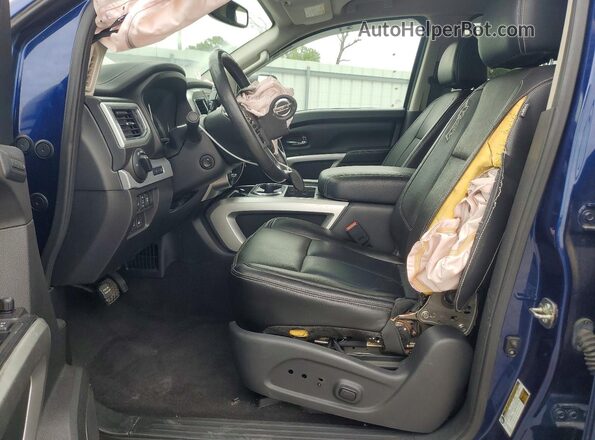 1N6BA1F47GN503122 2016 NISSAN TITAN Blue Вид салону спереду