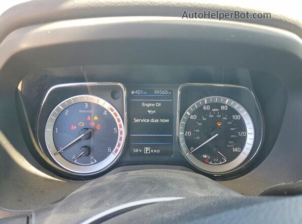 1N6BA1F47KN506563 2019 NISSAN TITAN Белый Вид щитка приборов