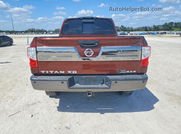 1N6BA1F48GN504568 2016 NISSAN TITAN Orange უკანა ხედი