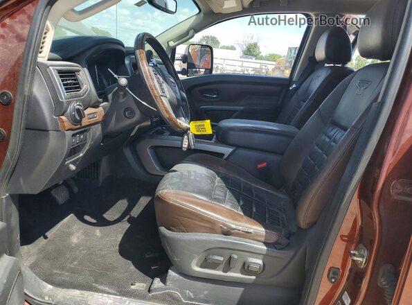 1N6BA1F48GN504568 2016 NISSAN TITAN Orange წინა სალონის ხედი