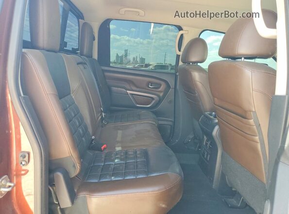 1N6BA1F48GN504568 2016 NISSAN TITAN Orange უკანა სავარძლების ხედი