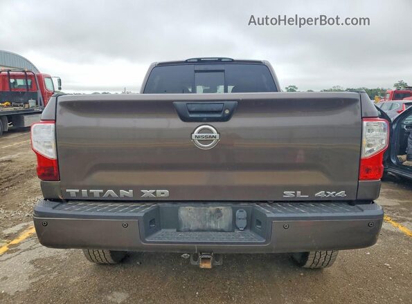 1N6BA1F48HN545350 2017 NISSAN TITAN Brown Vista trasera