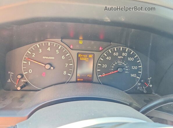 1N6BF0KY3HN809658 2017 NISSAN NV White Вид щитка приладів