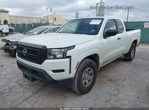 1N6ED1CL6NN688809 2022 NISSAN FRONTIER White Առջևի ձախ երեք քառորդ տեսարան
