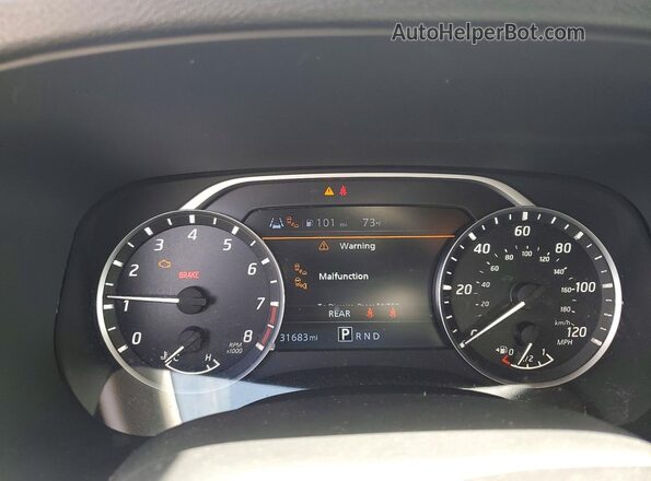 1N6ED1CL7RN623487 2024 NISSAN FRONTIER White Instrument cluster view
