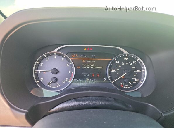 1N6ED1CM6SN649075 2025 NISSAN FRONTIER White Вид щитка приладів