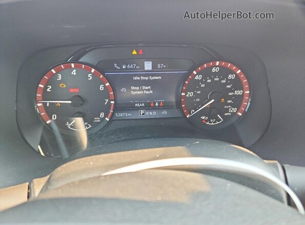 1N6ED1EJ0RN624816 2024 NISSAN FRONTIER Gray Instrument cluster view