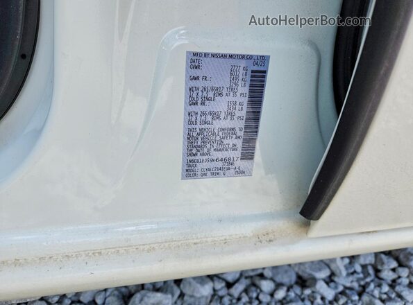 1N6ED1EJ5SN646817 2025 NISSAN FRONTIER White Вид підкапотного простору